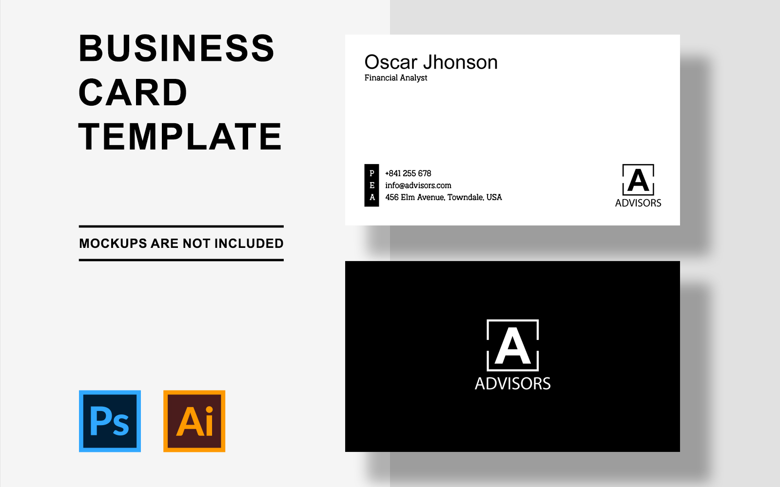 Template #392609 Card Business Webdesign Template - Logo template Preview