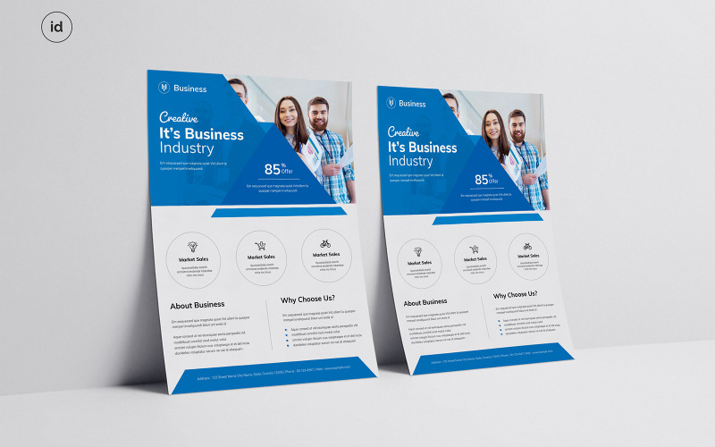 Business Flyer Digital Layout Corporate Identity