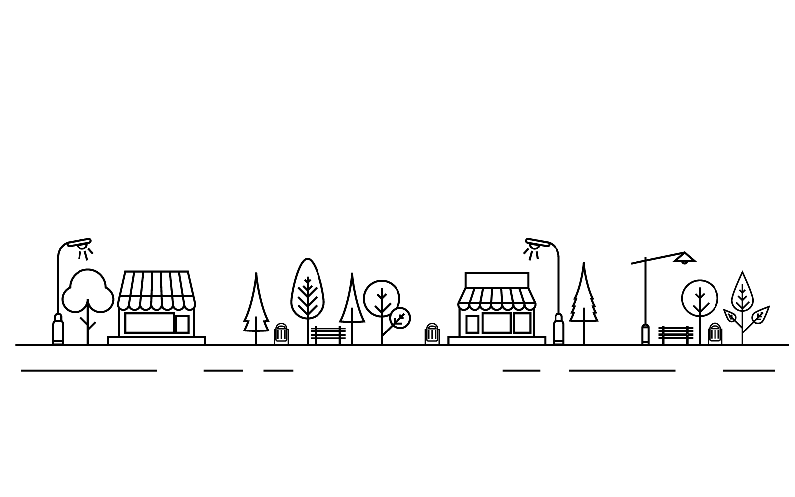 City skyline, city silhouette vector illustration template