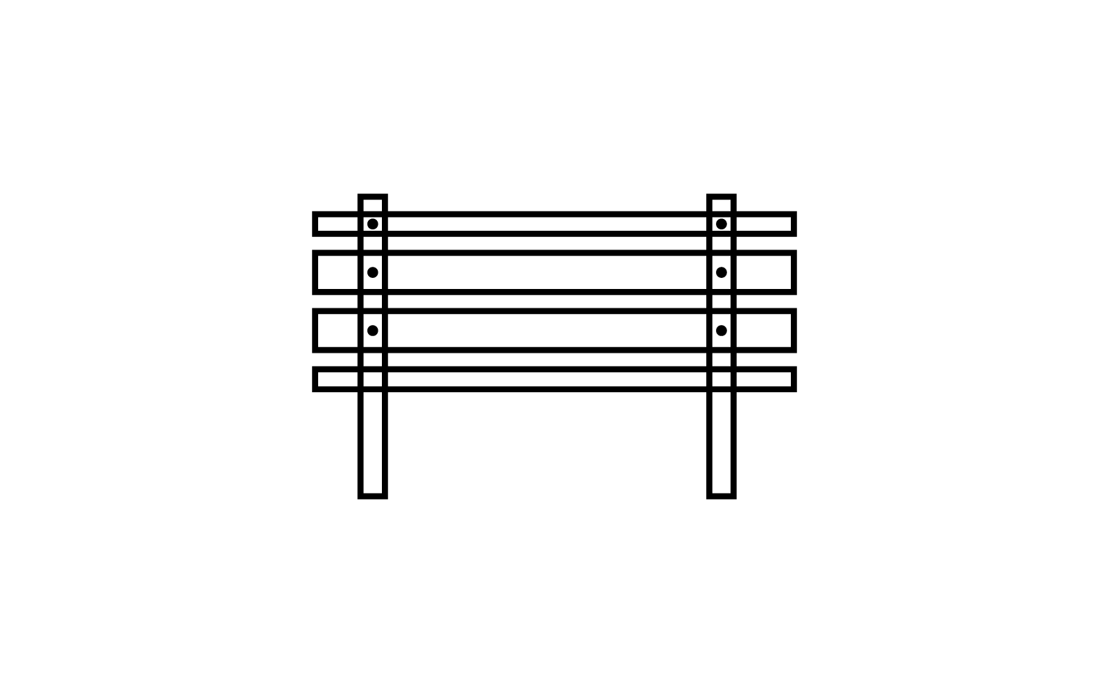 Parkbank pictogram vector platte ontwerp