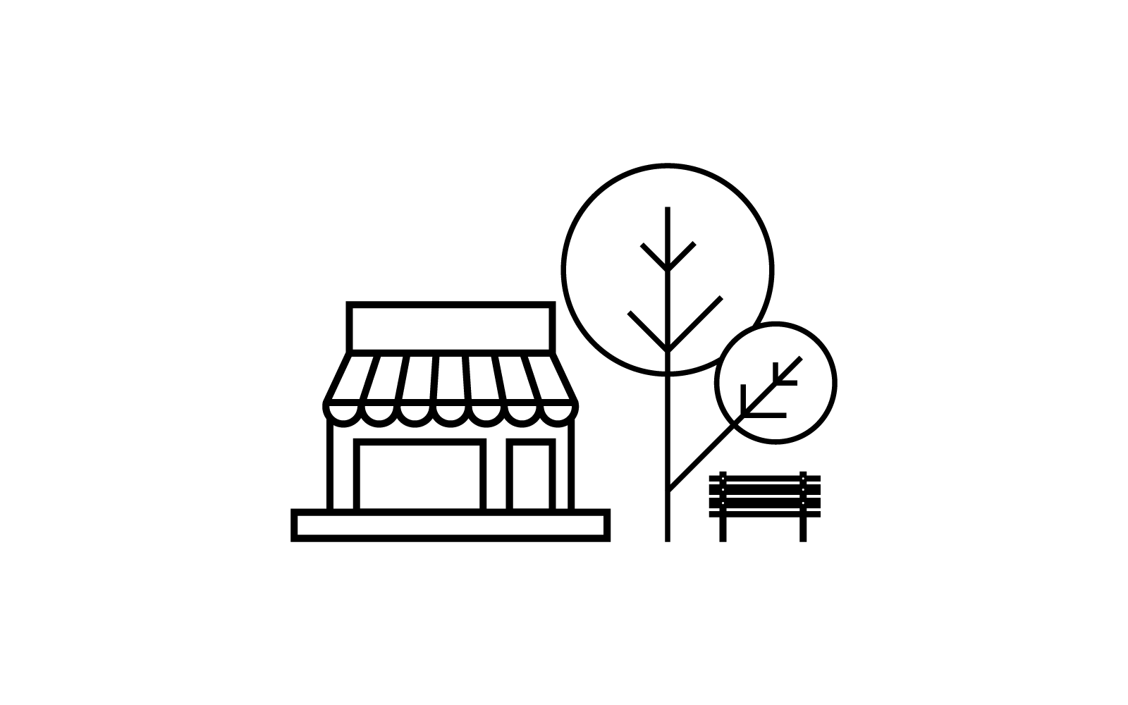 Plantilla de diseño de vector de ilustración de logotipo de tienda