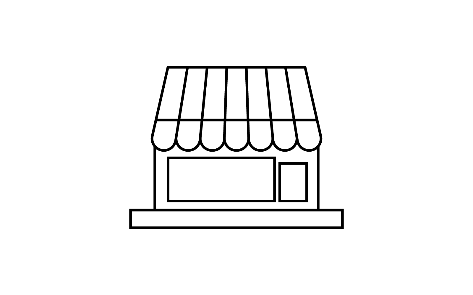 Winkelpictogram vector plat ontwerp