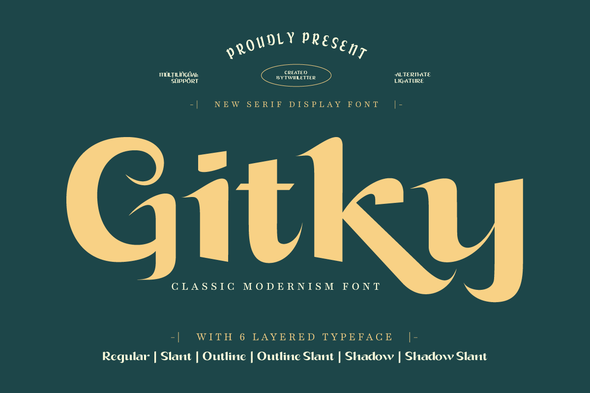 Gitky - Display Classic Font