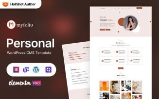 Myfolio - Designer Portfolio WordPress Elementor Theme