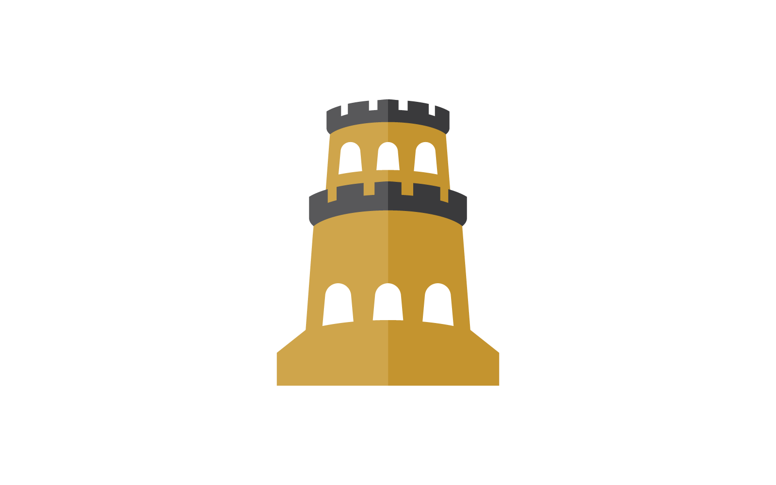 Plantilla de diseño de vector de logotipo de ilustración de castillo