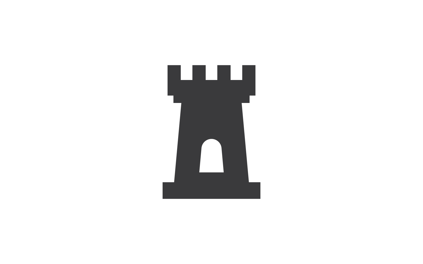 Plantilla vectorial del logotipo de ilustración del castillo