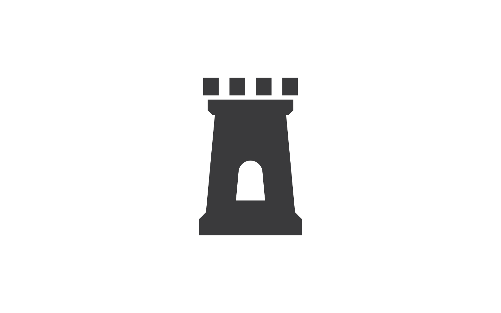 Schloss-Ilustration-Logo-Vektor-Design-Vorlage