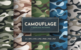 Set 5 Seamless Camouflage Patterns | 3