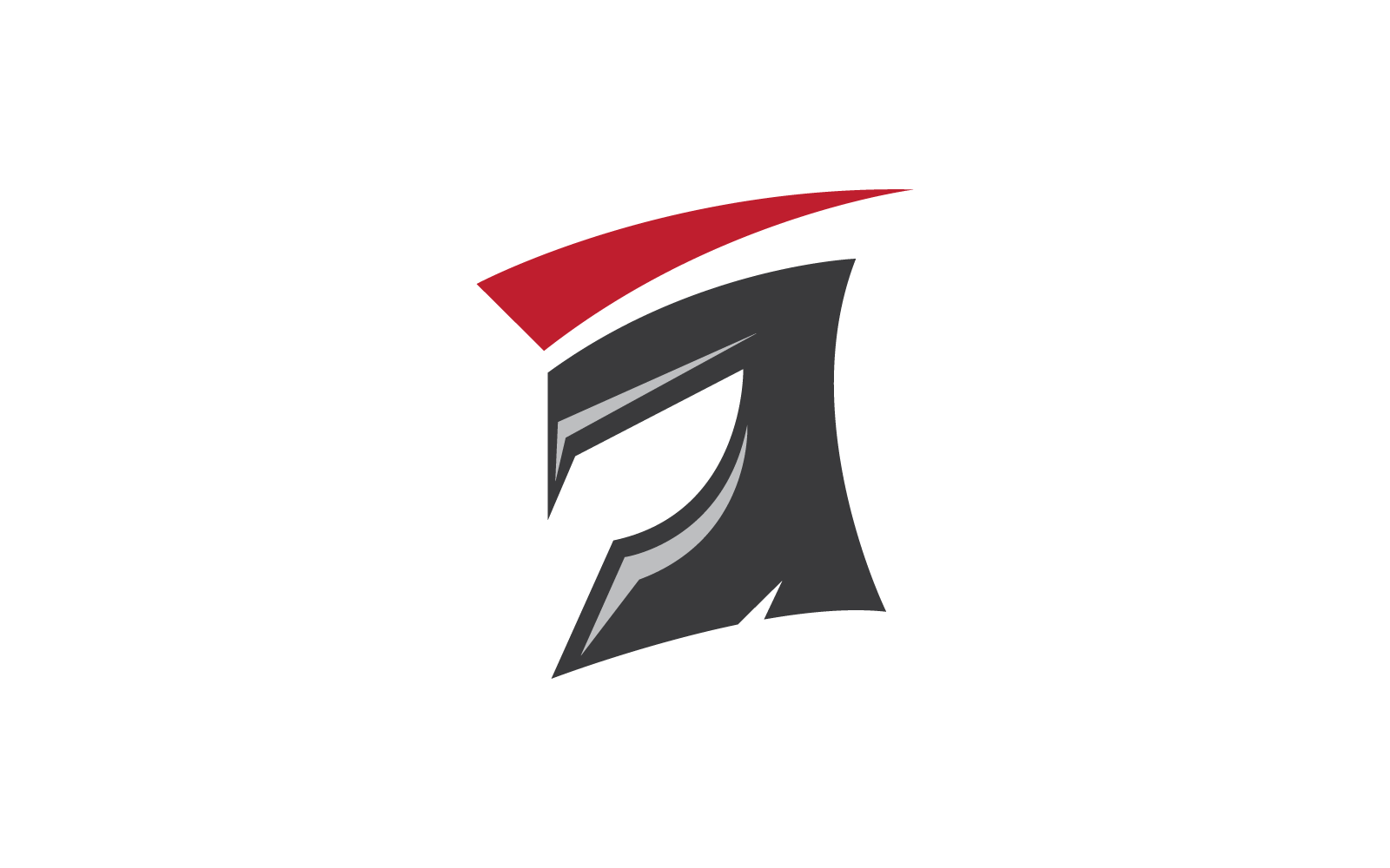 Spartaanse gladiator logo vector ontwerpsjabloon