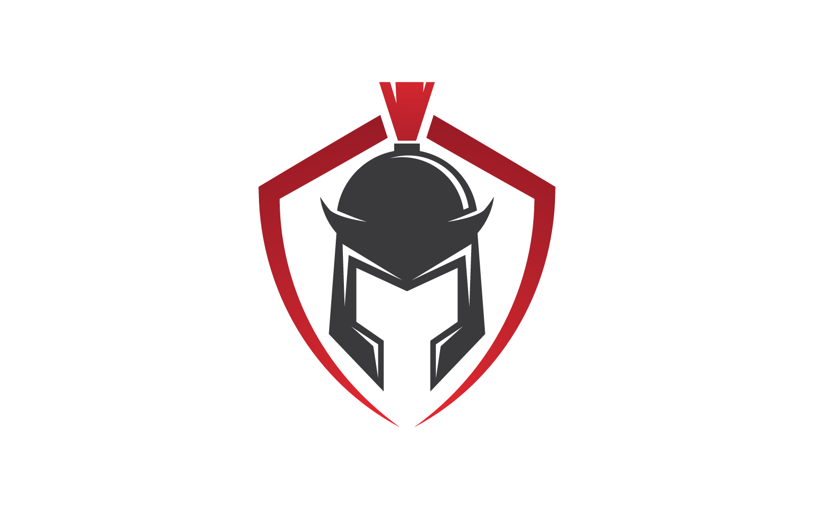 Spartan gladiator logo vector flat design
