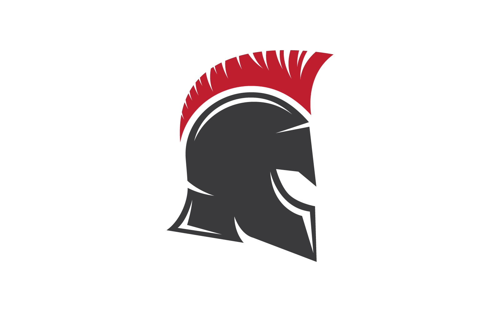 Szablon wektora logo spartańskiego gladiatora