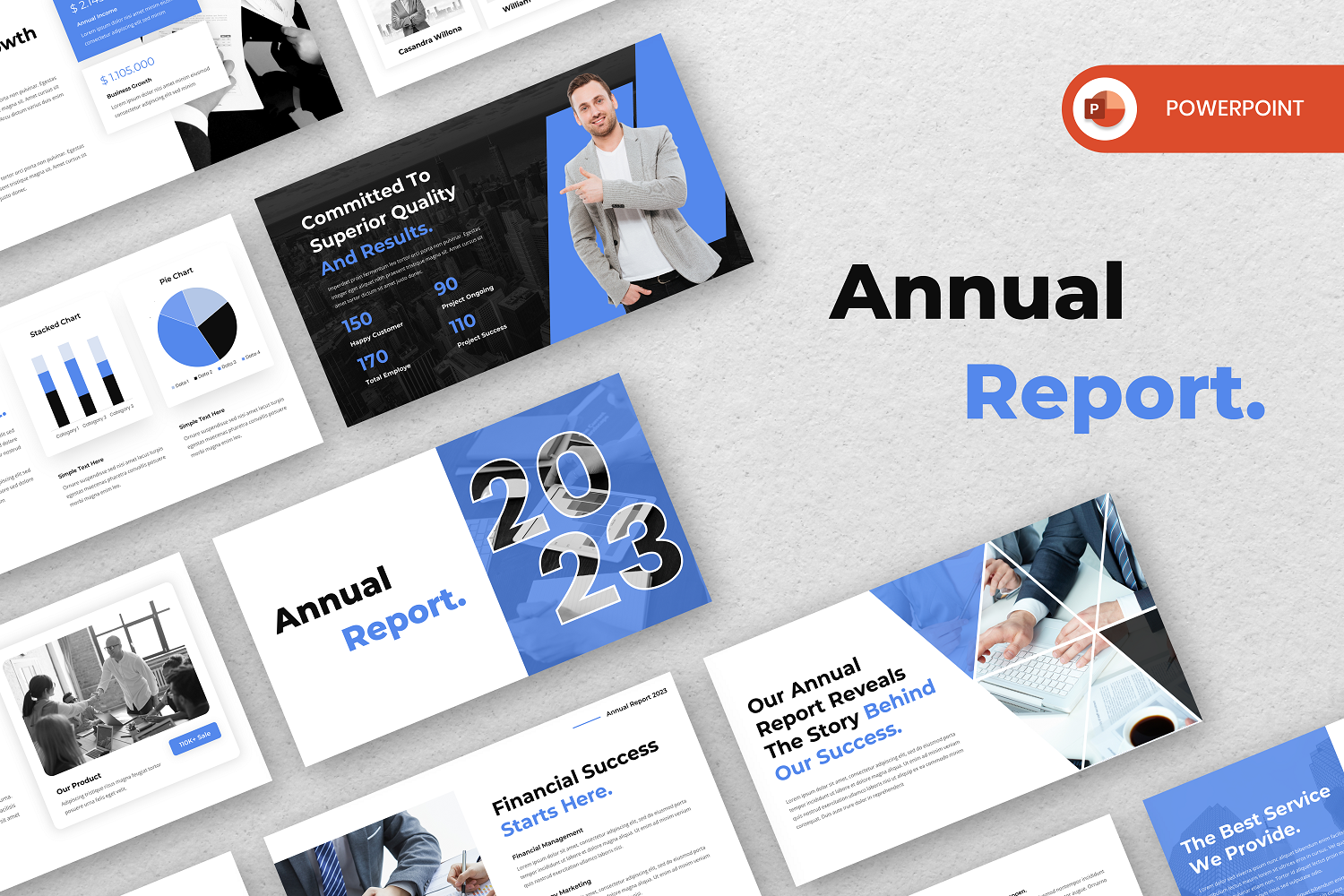 Businesss Annual Report PowerPoint Template