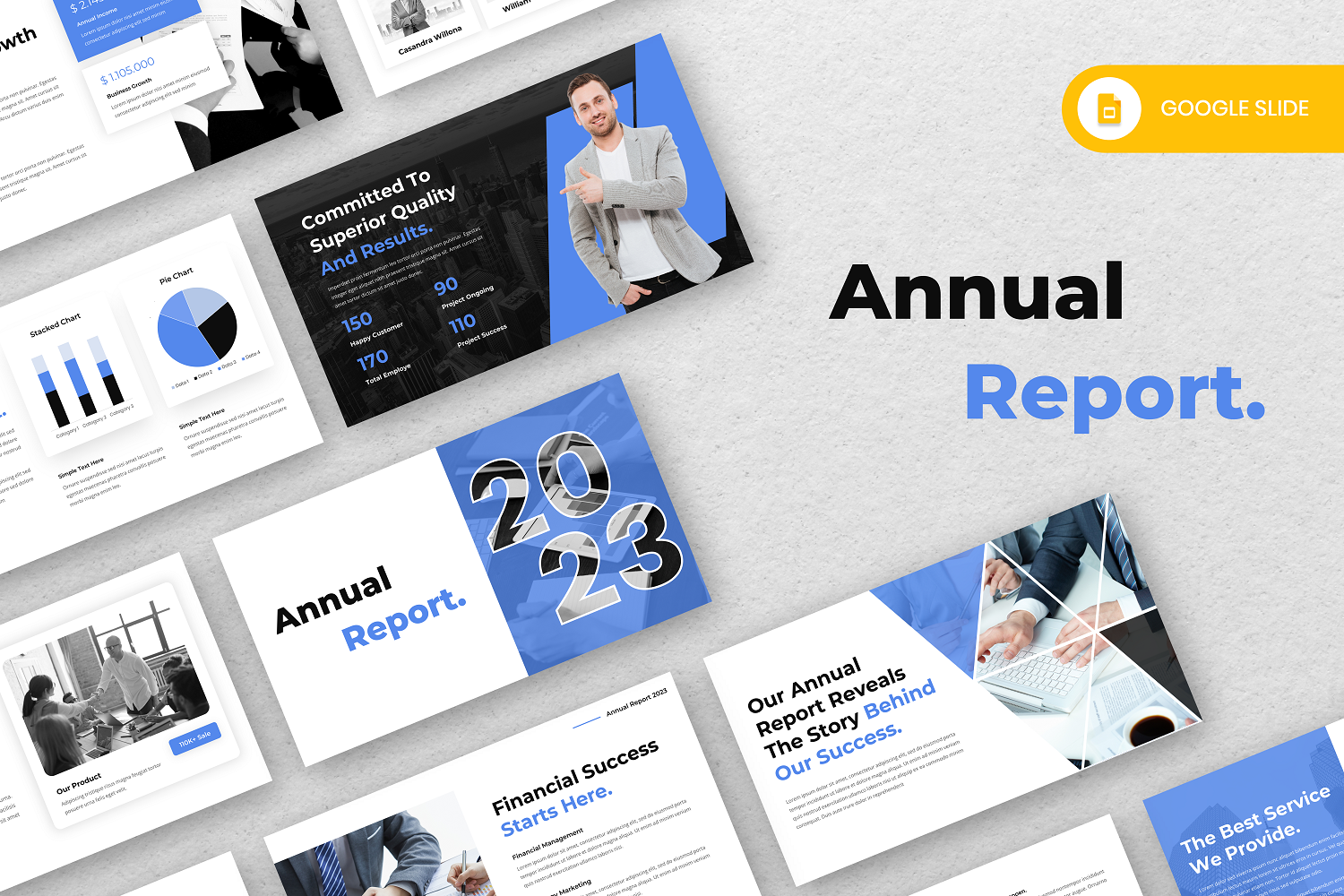 Business Annual Report Google Slide Template