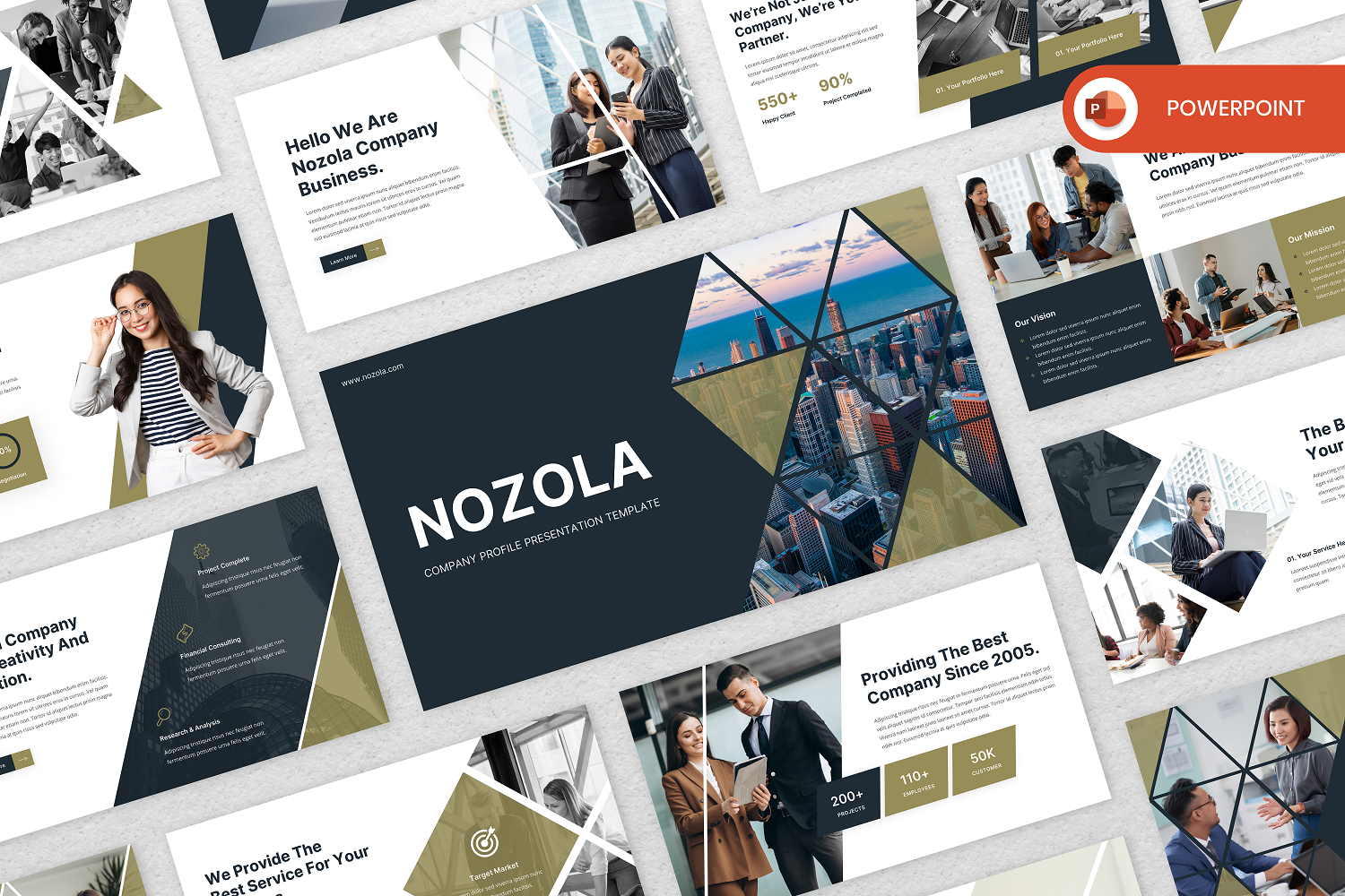 Nozola - Company Profile PowerPoint Template