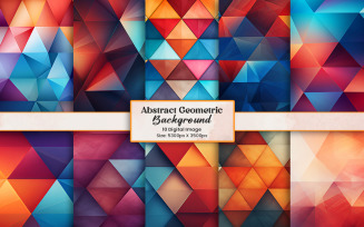 Abstract Colorful geometric triangle shapes background