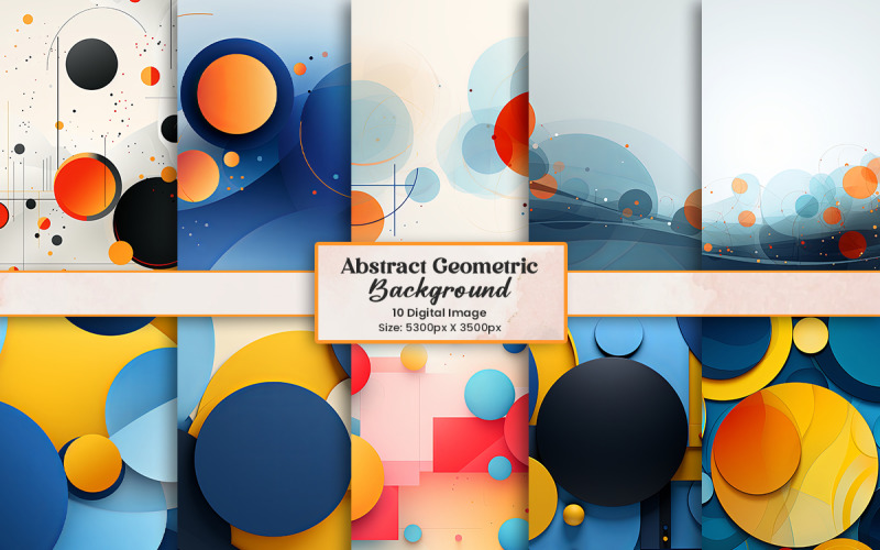 Abstract geometric shapes background, Colorful fluid gradient geometric pattern. Background