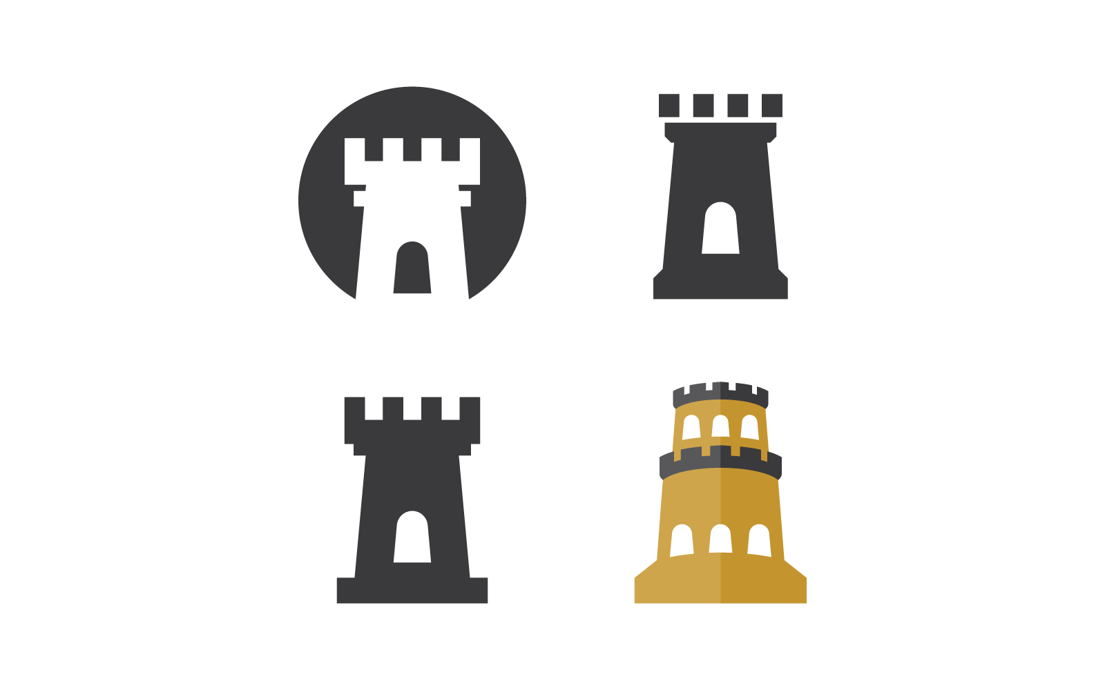 Castle illustration design vector template Logo Template