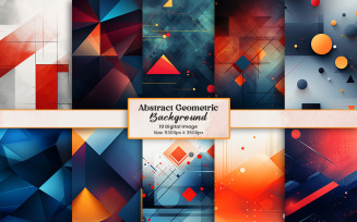 Colorful geometric shapes background