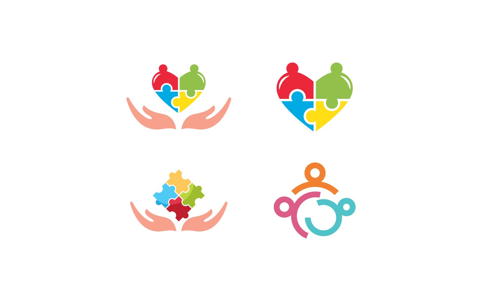 Community-, Netzwerk- und Social-Flat-Design