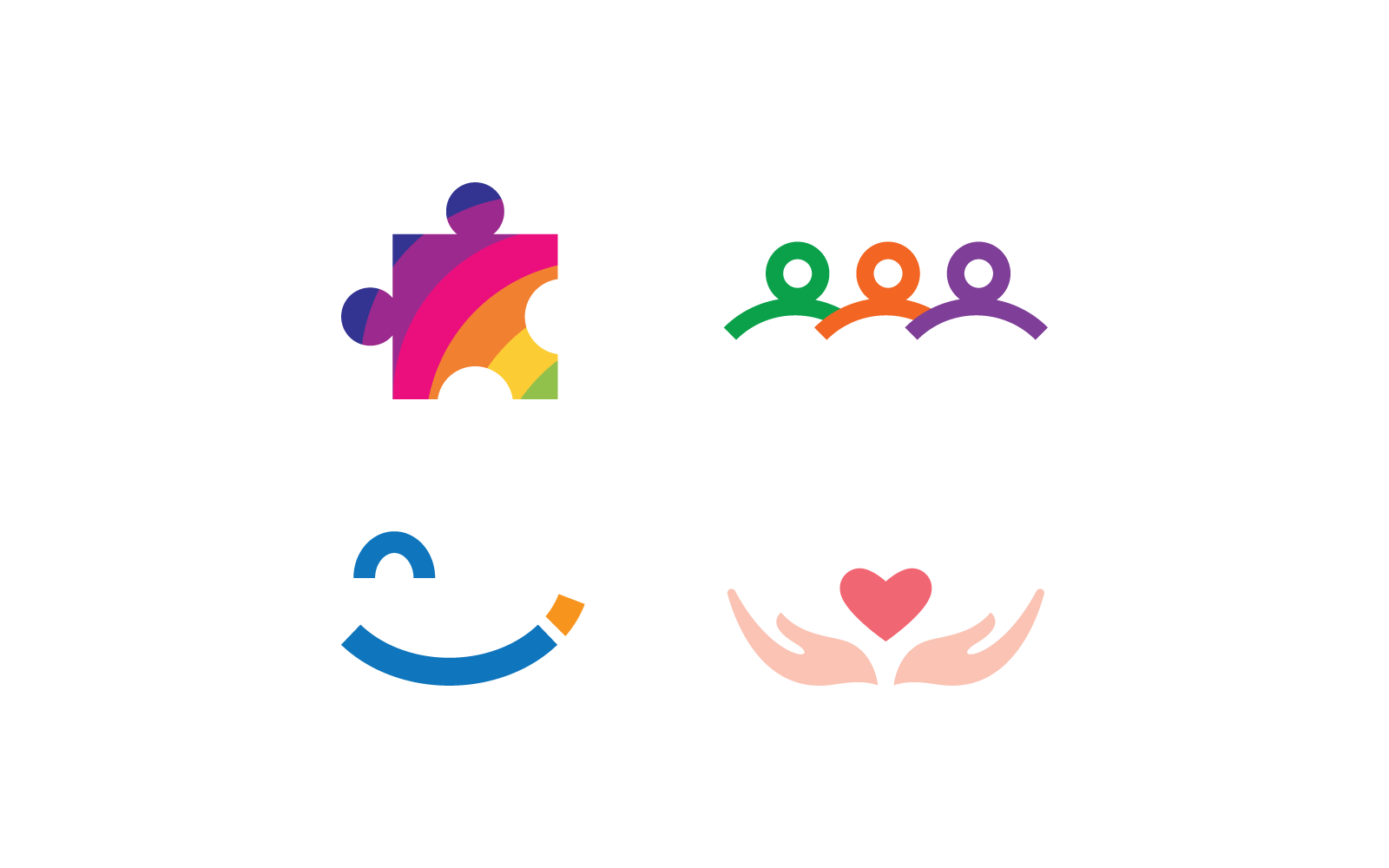Design del logo di comunità, rete e illustrazione sociale
