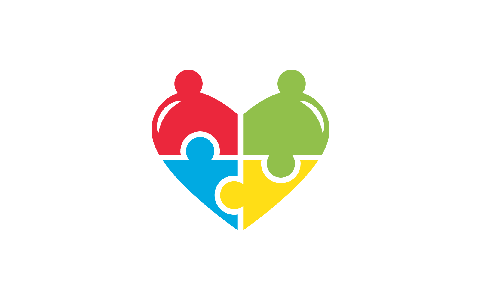 Disability logo, family care, or Community care design template
