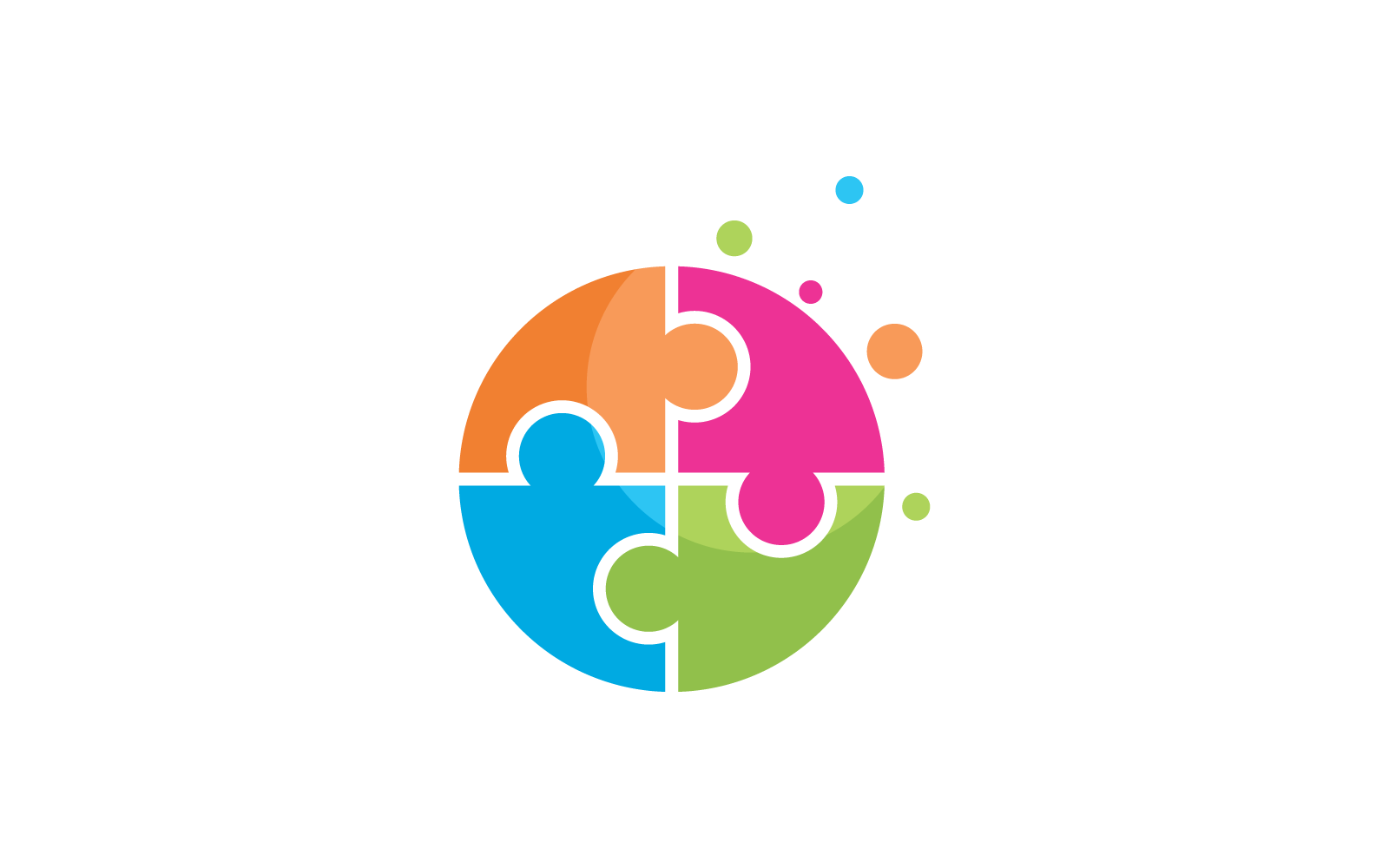 Disability logo, family care, or Community care logo vector flat design template
