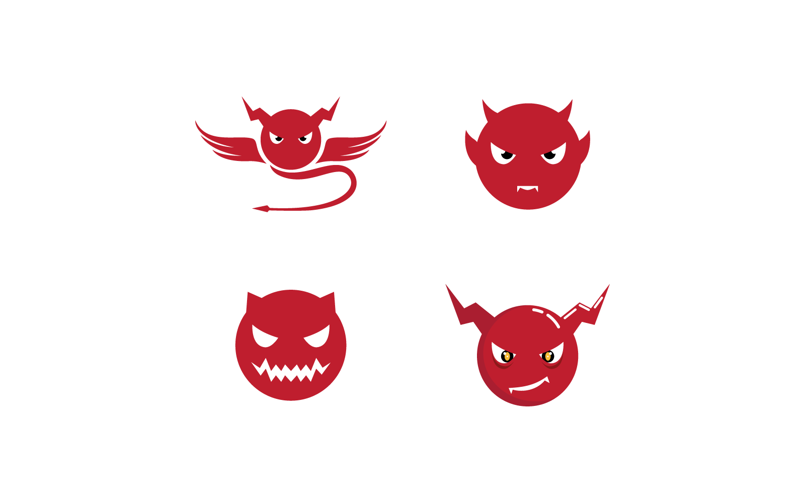 Duivel logo afbeelding vector ontwerpsjabloon