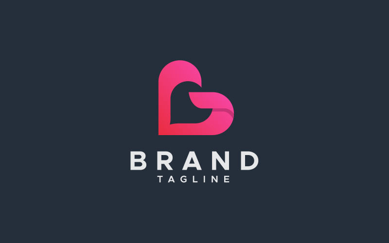 Letter G love logo design template Logo Template