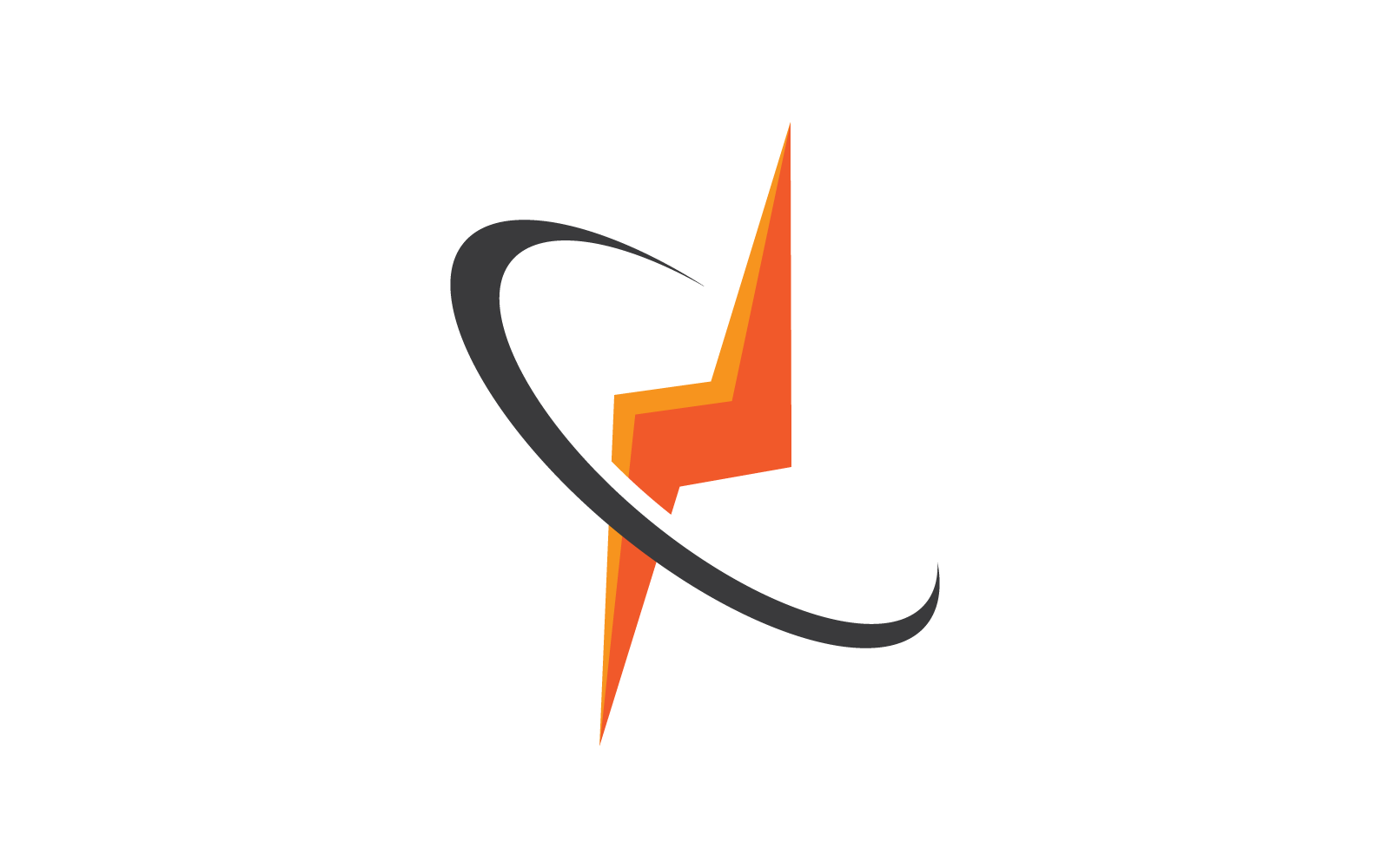 Power lightning logo vector icon flat design Logo Template