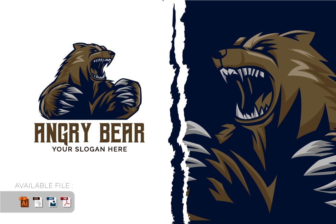 Kit Graphique #392946 Bear Animal Divers Modles Web - Logo template Preview