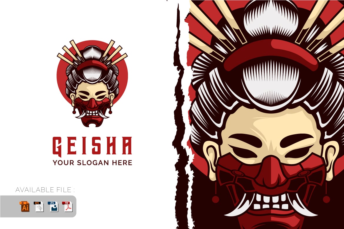 Kit Graphique #392952 Geisha Logo Divers Modles Web - Logo template Preview