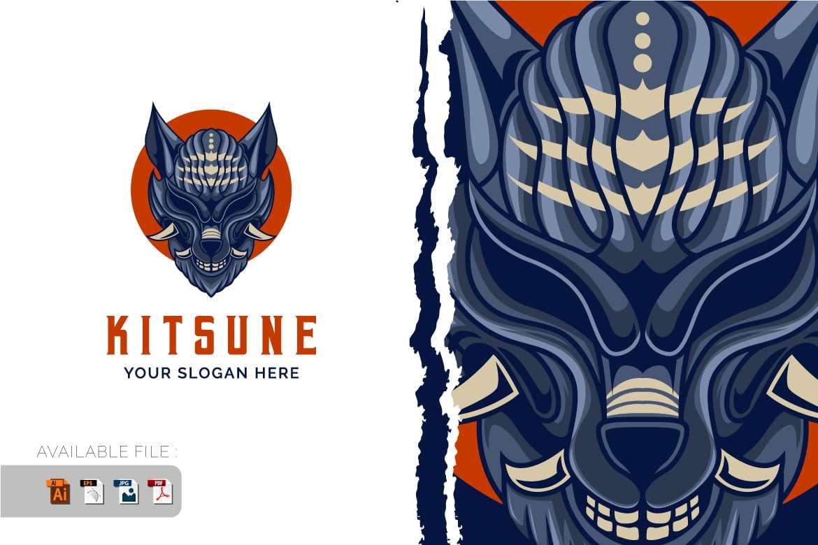 Kit Graphique #392953 Kitsune Wolf Divers Modles Web - Logo template Preview