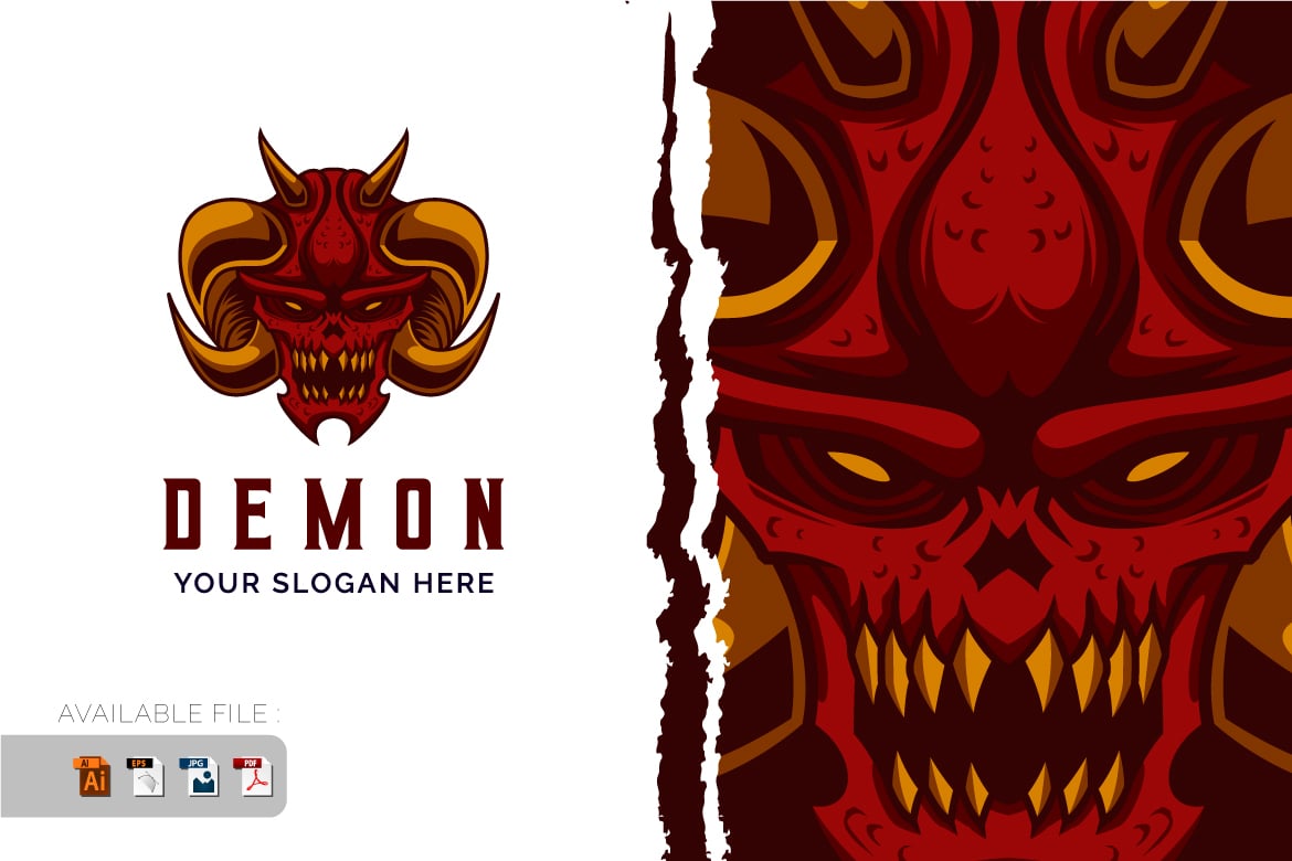 Template #392955 Devil Skull Webdesign Template - Logo template Preview