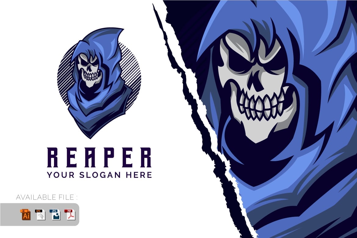 Kit Graphique #392958 Reaper Skull Web Design - Logo template Preview