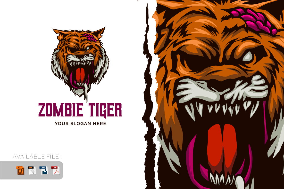 Template #392967 Zombie Animal Webdesign Template - Logo template Preview