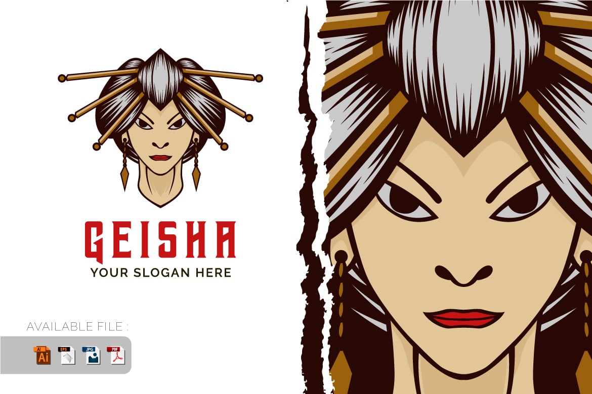 Kit Graphique #392968 Geisha Girl Divers Modles Web - Logo template Preview