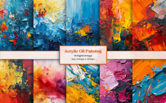 Abstract colorful acrylic oil painting texture or watercolor ink alcohol brush strokes background