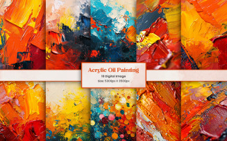 Acrylic Colorful Painting Background