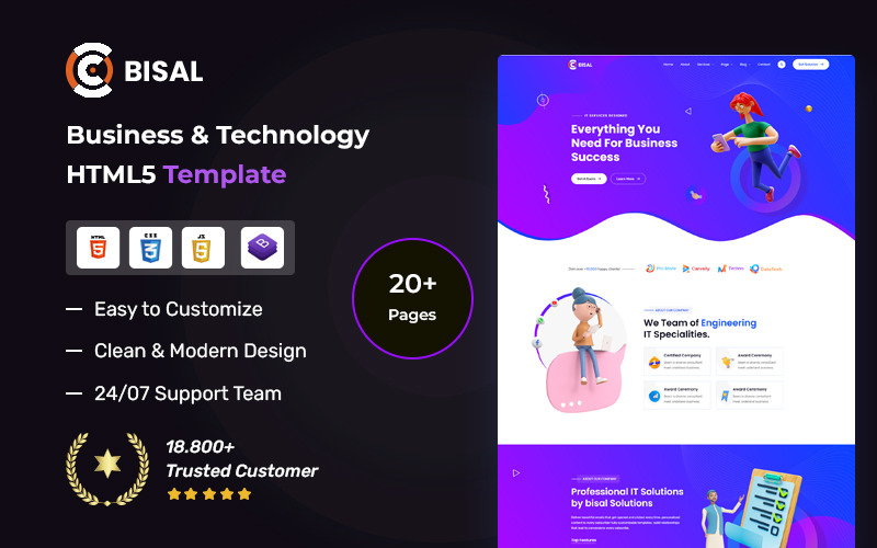 Bisal - Business Consulting Company HTML5 Template Website Template