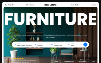 Furniture - Real Estate Website Hero