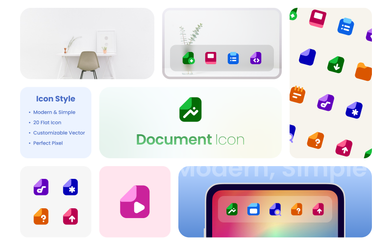 20 Files and Document Icon Pack Icon Set