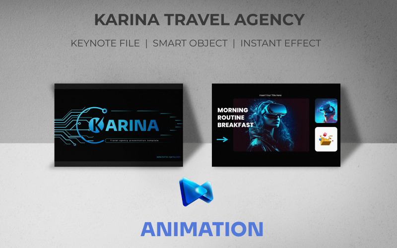 Karina Travel Agency Keynote Presentation Template Keynote Template