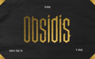 Obsidis - Simple Blackletter Font