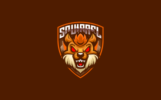 Squirrel E- Sport and Sport Logo