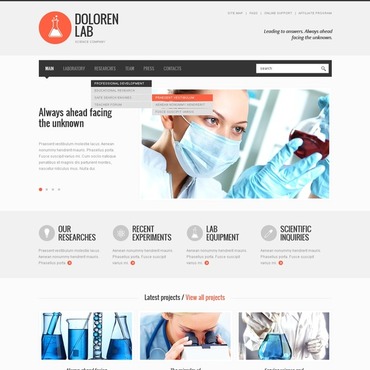 science web templates website templates