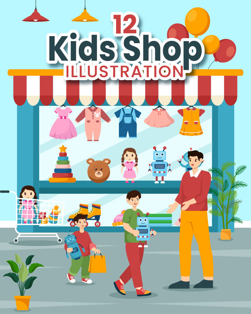 Template #393074 Kids Shop Webdesign Template - Logo template Preview