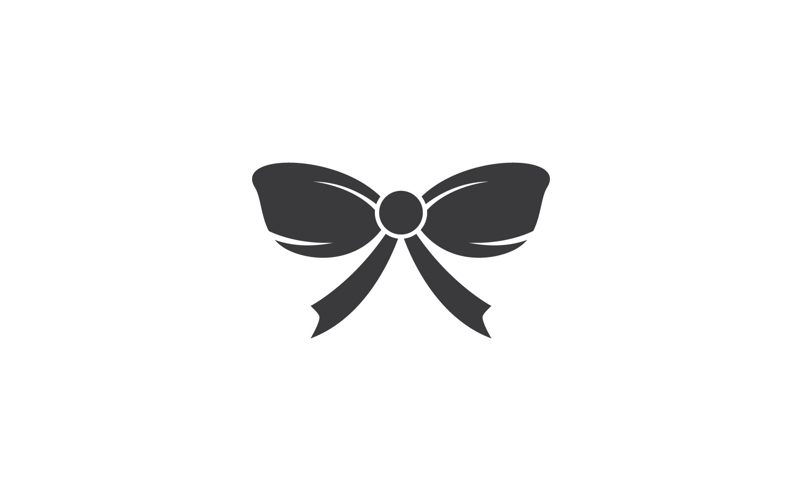 Bow tie icon logo vector flat design Logo Template