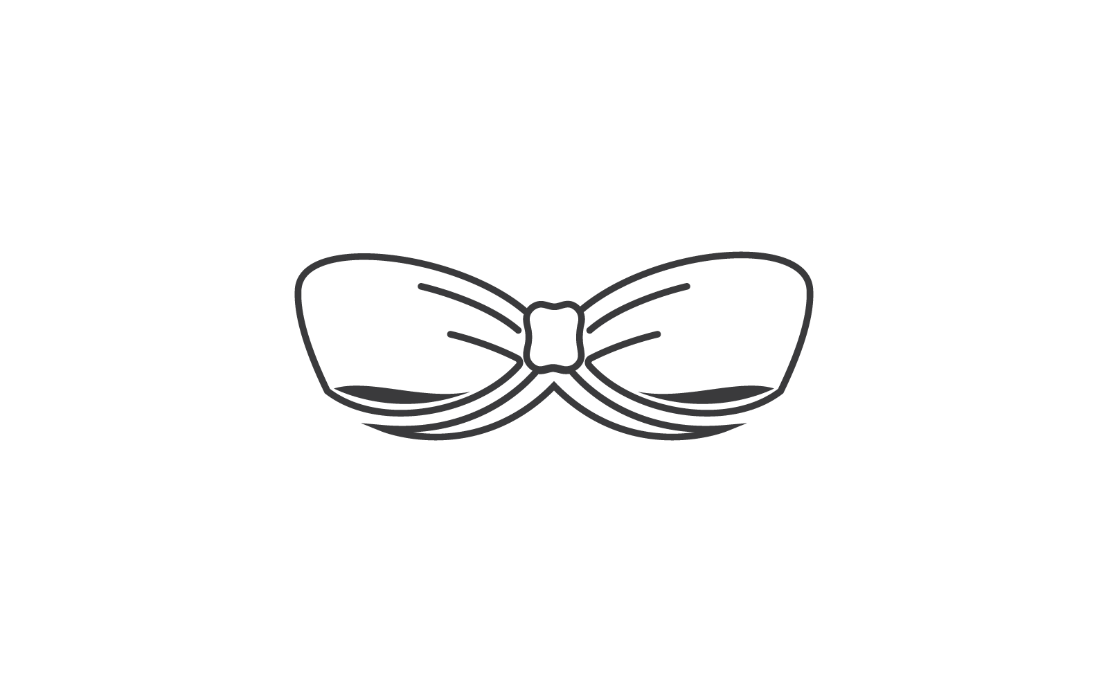 Bow tie icon vector design template