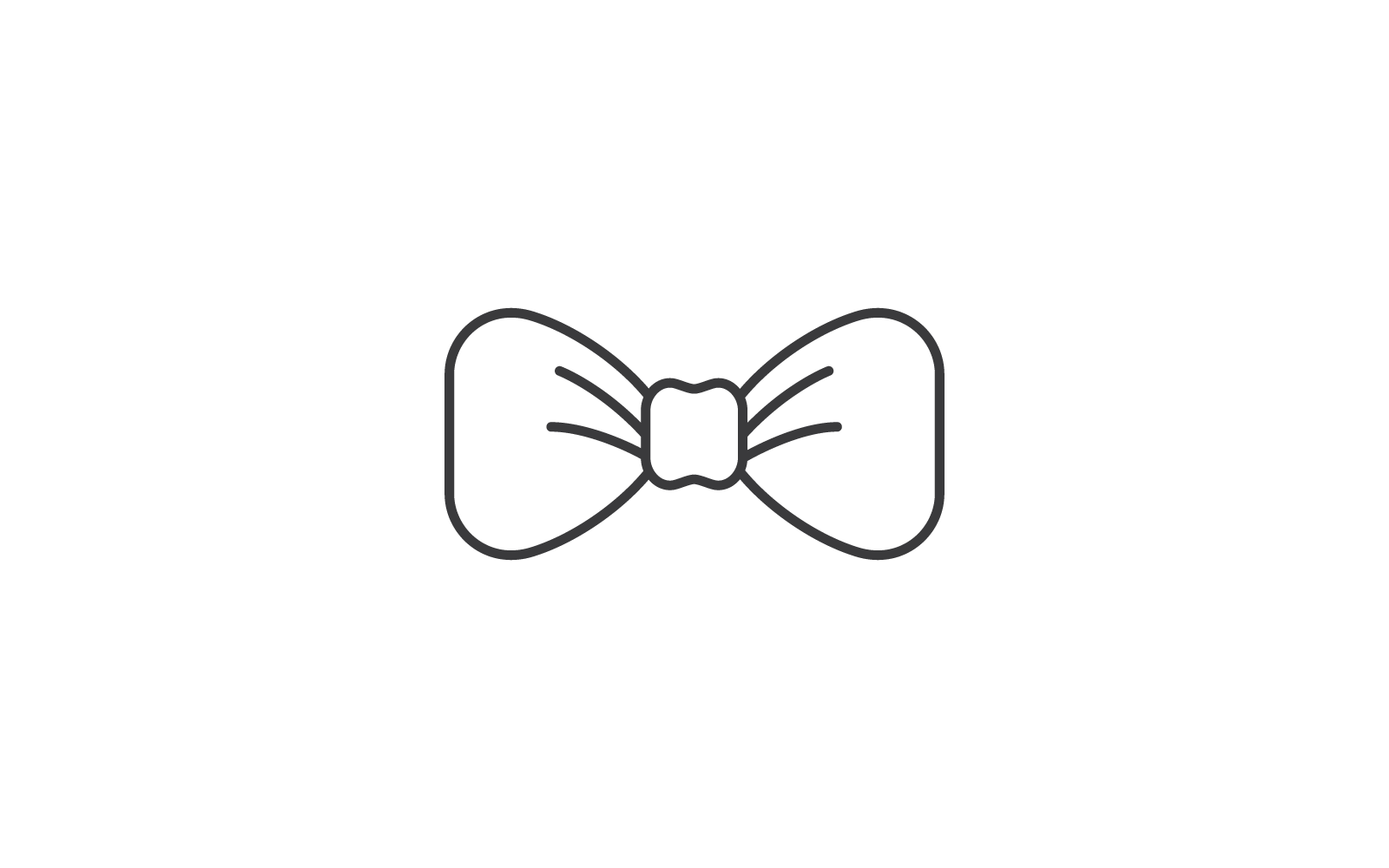 Bow tie icon vector illustration flat design Logo Template