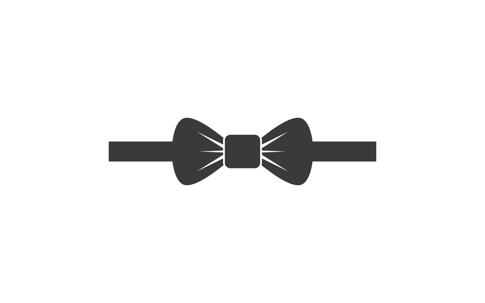 Bow tie icon vector logo illustration design